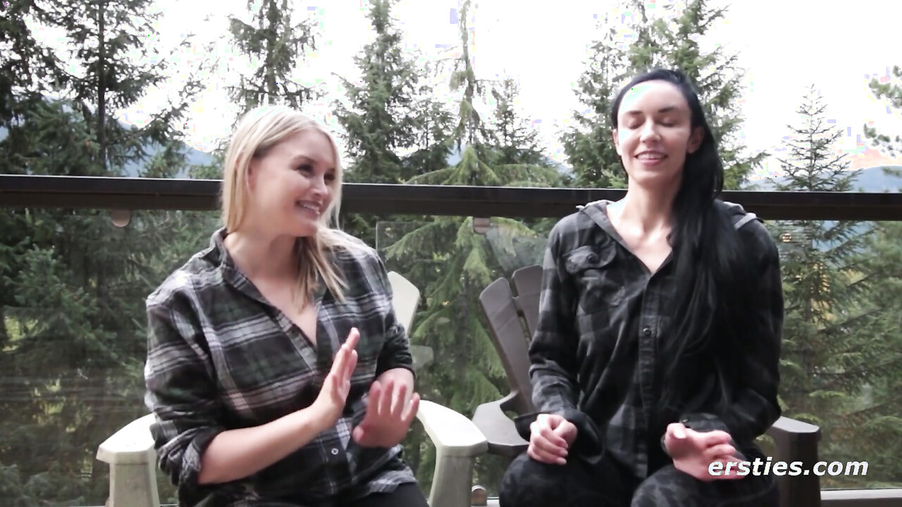 Ersties Alanna Nicole Have Lesbian Fun At A Cabin