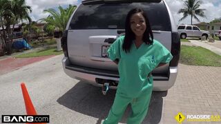Smiley Nurse Banged For Roadside Assistence