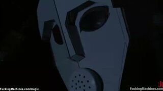 Alien machine fucking big boobed sexy girl
