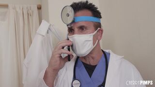 Busted! Doc Gets Caught Finger Fucking His Petite Sexy Blonde Patient