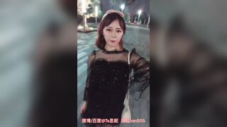 Asian Ladyboy is very lustful pissing & exhibiting her prick on the street while