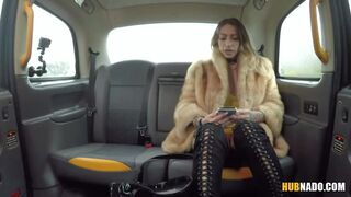 Ava Austen gives rimjob to that fake taxi driver