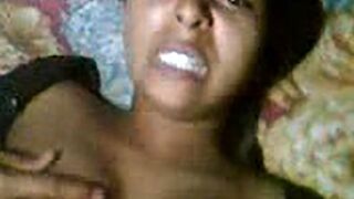 Indian Babe Takes Painfully Huge Cock