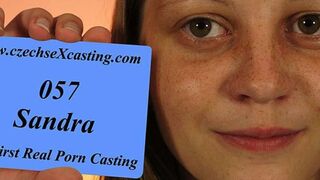 Introverted hottie at her first casting