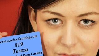 Tereza's first porn casting