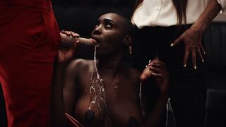 Ebony Chick Gets Double Penetration - Big Cock FUTA Girls TRAILER