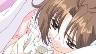 Sushi covered anime teen is clit fucked