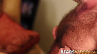 Papa bear sucking cubs huge dick & fucking his tight butt