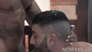 sucking submissive Luca Miklos butt & throat with my black cock is beyond bombshell