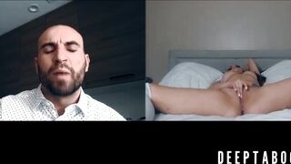 Hot Athena Faris webcam cunt play while bald stud watches